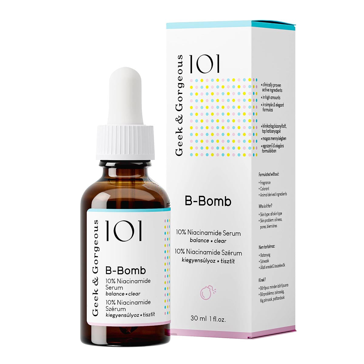Geek Gorgeous B-Bomb Niacinamide Serum 30Ml